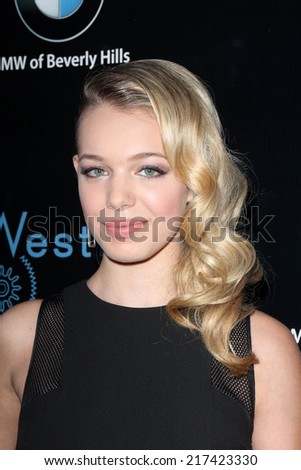 LOS ANGELES - SEP 14:  Sadie Calvano at the Genlux Rodeo Drive Festival of Watches and Jewelry at Rodeo Drive on September 14, 2014 in Beverly Hills, CA