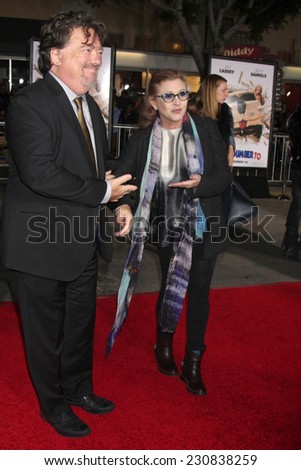 LOS ANGELES - NOV 3:  Carrie Fisher at the Dumb and Dumber To Premiere at the Village Theater on November 3, 2014 in Los Angeles, CA