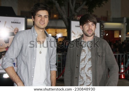 LOS ANGELES - NOV 3:  Smosh, Ian Hecox and Anthony Padilla at the Dumb and Dumber To Premiere at the Village Theater on November 3, 2014 in Los Angeles, CA