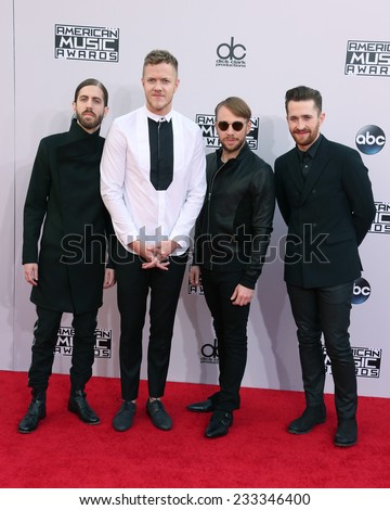 LOS ANGELES - NOV 23:  Imagine Dragons at the 2014 American Music Awards - Arrivals at the Nokia Theater on November 23, 2014 in Los Angeles, CA