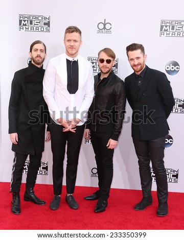LOS ANGELES - NOV 23:  Imagine Dragons at the 2014 American Music Awards - Arrivals at the Nokia Theater on November 23, 2014 in Los Angeles, CA