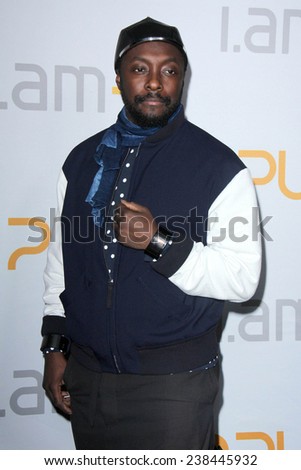 LOS ANGELES - DEC 17:  will.i.am at the i.amPULS Smart Band Launch at the The Future on La Brea on December 17, 2014 in Los Angeles, CA
