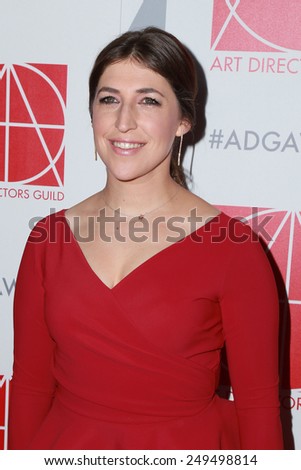 LOS ANGELES - JAN 31:  Mayim Bialik at the 19th Annual Art Directors Guild Excellence in Production Design Awards at a Beverly Hilton Hotel on January 31, 2015 in Beverly Hills, CA