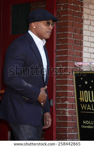LOS ANGELES - MAR 5:  LL Cool J, James Todd Smith at the Chris O\'Donnell Hollywood Walk of Fame Star Ceremony at the Hollywood Blvd on March 5, 2015 in Los Angeles, CA