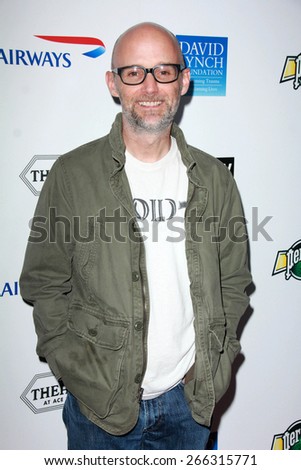 LOS ANGELES - APR 1:  Moby at the The Music Of David Lynch at the Ace Hotel on April 1, 2015 in Los Angeles, CA
