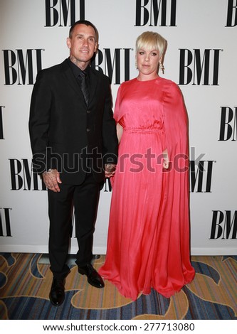 LOS ANGELES - MAY 12:  Carey Hart, Pink, Alecia Moore at the BMI Pop Music Awards at the Beverly Wilshire Hotel on May 12, 2015 in Beverly Hills, CA