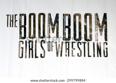 LOS ANGELES - JUL 23:  The Boom Boom Girls of Wrestling Emblem at the \