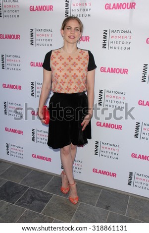 LOS ANGELES - SEP 19:  Anna Chlumsky at the 4th Annual Women Making History Brunch at the Skiirball Cultural Center on September 19, 2015 in Los Angeles, CA