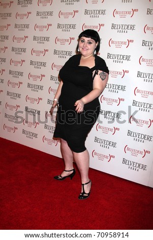 LOS ANGELES - FEB 10:  Beth Ditto arrives at the Belvedere RED Special Edition Bottle Launch at Avalon on February 10, 2011 in Los Angeles, CA
