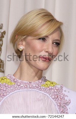 LOS ANGELES -  FEB 27: Cate Blanchett arrives in the Press Room at the 83rd Academy Awards at Kodak Theater, Hollywood & Highland on February 27, 2011 in Los Angeles, CA