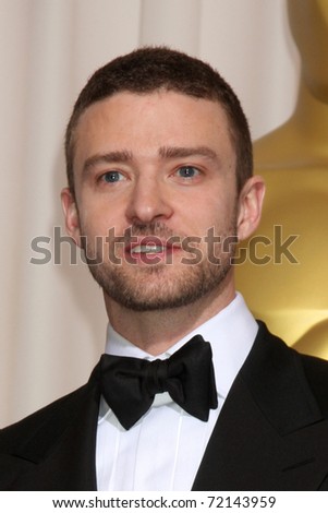 LOS ANGELES -  FEB 27: Justin Timberlake arrives in the Press Room at the 83rd Academy Awards at Kodak Theater, Hollywood & Highland on February 27, 2011 in Los Angeles, CA