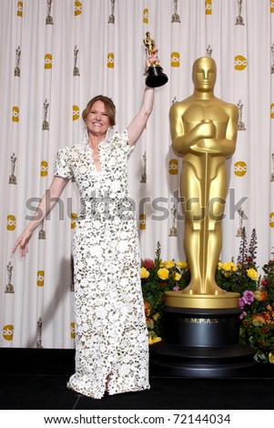 LOS ANGELES -  FEB 27: Melissa Leo arrives in the Press Room at the 83rd Academy Awards at Kodak Theater, Hollywood & Highland on February 27, 2011 in Los Angeles, CA