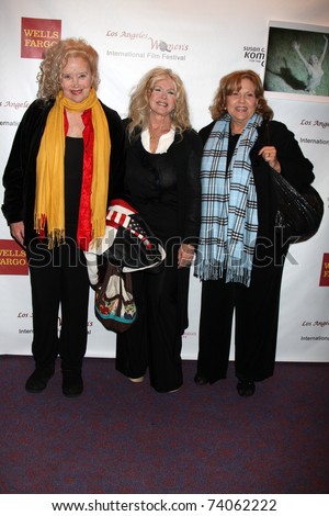 LOS ANGELES - MAR 26:  Sally Kirkland, Connie Stevens, Brenda Vaccaro arriving at the \