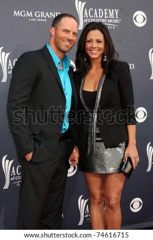 Las Vegas - Apr 3: Sara Evans & Husband Arriving At The Academy Of ...