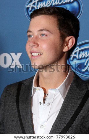 LOS ANGELES - MAY 25:  Scotty McCreery. in the 2011 American Idol FInale Press Room at Nokia at LA Live on May 25, 2011 in Los Angeles, CA