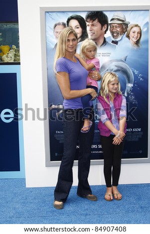 LOS ANGELES - SEP 17:  Gabrielle Reece, daughters arrives at the Warner Bros.\' World Premiere of \'Dolphin Tale\'  at The Regency Village Theater on September 17, 2011 in Westwood, CA