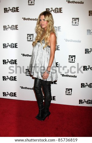 LOS ANGELES - SEPT 30:  Sophie Monk arriving at  the RAGE Game Launch at the Chinatown\'s Historical Central Plaza on September 30, 2011 in Los Angeles, CA
