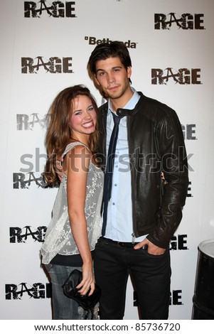 LOS ANGELES - SEPT 30:  Molly Burnett, Casey Deidrick arriving at  the RAGE Game Launch at the Chinatown\'s Historical Central Plaza on September 30, 2011 in Los Angeles, CA