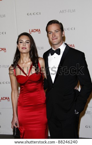 LOS ANGELES - NOV 5:  Armie Hammer arrives at the LACMA Art + Film Gala at LA County Museum of Art on November 5, 2011 in Los Angeles, CA
