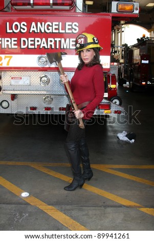 LOS ANGELES - NOV 30:  Kate Linder_ at the Hollywood Chamber Of Commerce 17th Annual Police And Fire BBQ at Wilcox Station on November 30, 2011 in Los Angeles, CA