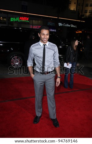 LOS ANGELES - FEB 8:  Corbin Bleu arrives at the \'This Means War\' Premiere at Graumans Chinese Theater on February 8, 2012 in Los Angeles, CA
