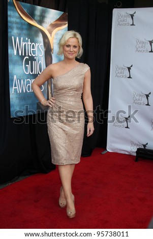 LOS ANGELES - FEB 19:  Amy Poehler arrives at the 2012 Writers Guild Awards at the Hollywood Palladium on February 19, 2012 in Los Angeles, CA.