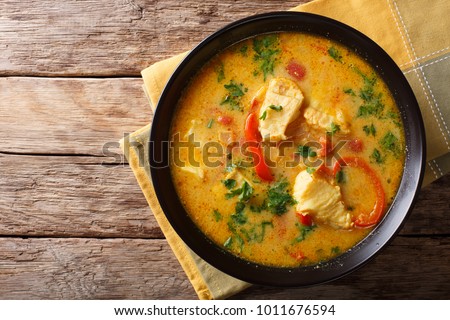 Similar – Foto Bild Weißfischfilet Curry mit Tomatensauce