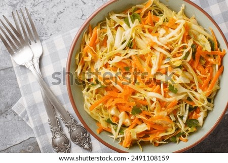 Similar – Foto Bild Krautsalat, Krautsalat, Karotten, Mayonnaise und Senf