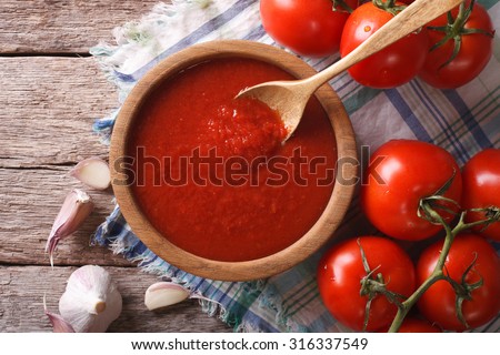 Similar – Image, Stock Photo Bowls of fresh tomato soup