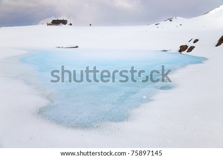 Similar – Image, Stock Photo Artificial snow lake