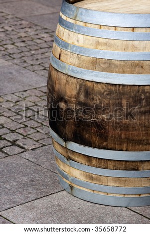 Wine Barrel Made of Wood on Ground