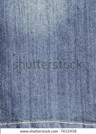Close-Up Of Blue Denim Cloth - Jeans Background