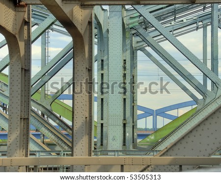 Detail of a wilhelminian age steel bridge