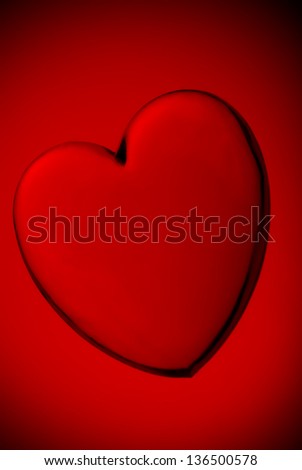 red heartshape, great for Valentine\'s day background designs.
