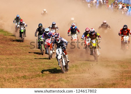 ALMATY, KAZAKHSTAN - APRIL 22: Motocross competition \