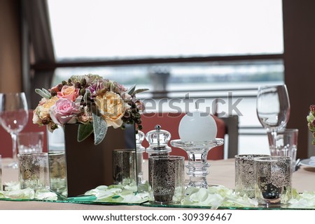 flowers on the table