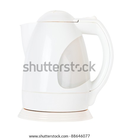 electric kettle isolated on white