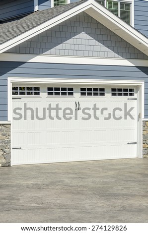 Garage door in Vancouver, Canada.