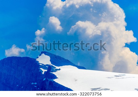 Rocky Mountains. Coastal Mountains. Mount Thompson in Alberta, Banff. Canada.