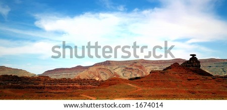 Mexican Hat Rock in Southern Utah Near Arizona Border
