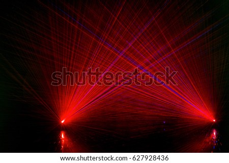 Similar – Foto Bild Rote Lasershow-Nachtlebensclubbühne mit Partypeople