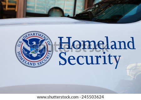 WASHINGTON, DC - DECEMBER 26: Homeland Security Police car in Washington, DC on December 26, 2014.