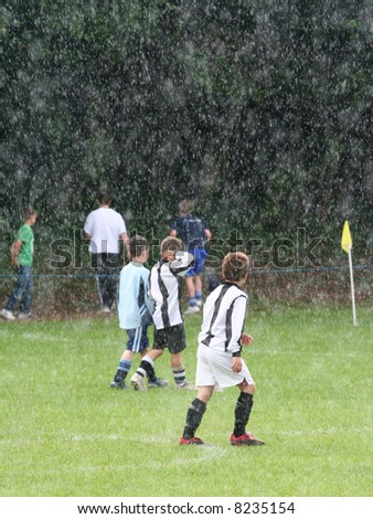 Football in the Rain