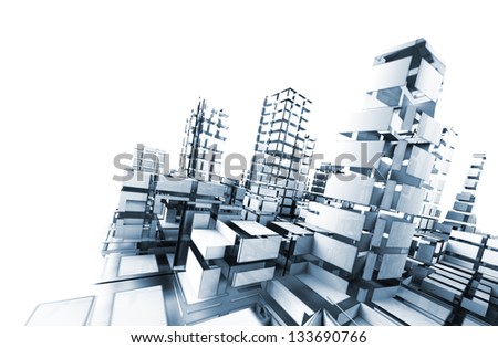 abstract architecture .technology and architecture concept