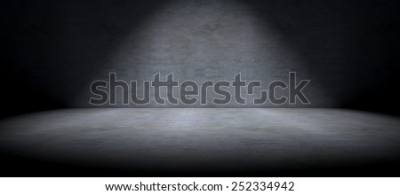 Simple cement floor background and spot light