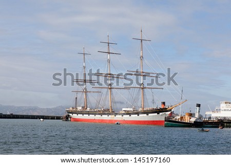 Balclutha is a steel-hulled full rigged ship that was built in 1886. She is the only square rigged ship left in the San Francisco Bay area