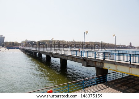 Pier was built in 1937 and is the longest concrete pier in Poland.