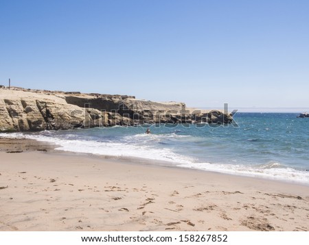 Lighthouse Field State Beach is a protected beach in the state park system of California, United States.The beach overlooks the Steamer Lane surfing hotspot.