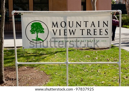 MOUNTAIN VIEW, CALIFORNIA, USA - MARCH 10: City of Mountain View celebrates Arbor Day on the second Saturday of March at Pioneer Park March 10, 2012 in Mountain View, California, USA
