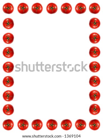 Tomato Frame Stock Photo 1369104 : Shutterstock